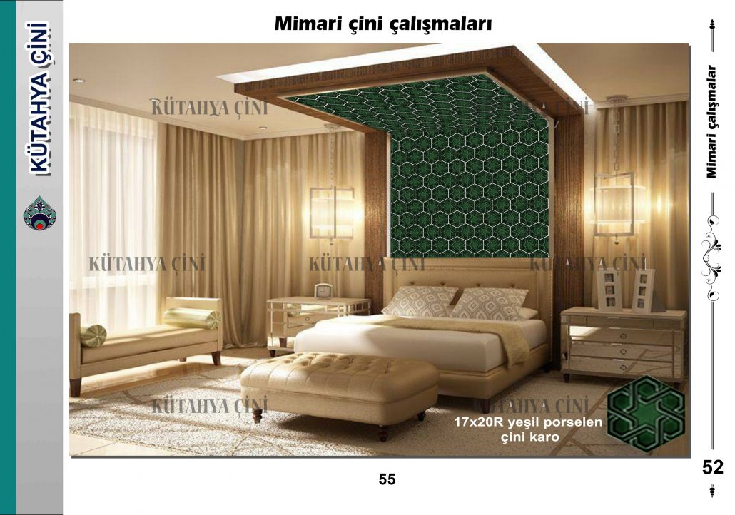 Rölyefli Karo I Kütahya Çini